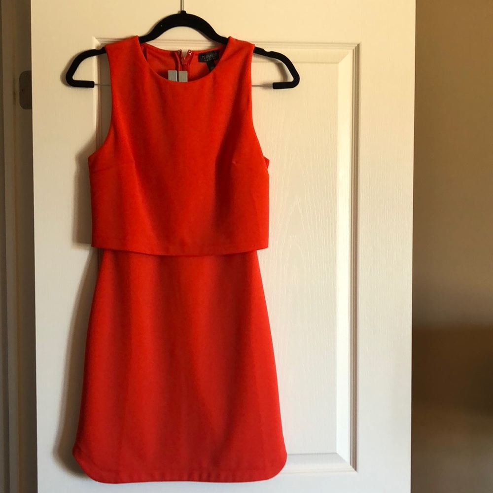 TOPSHOP Orange Dress